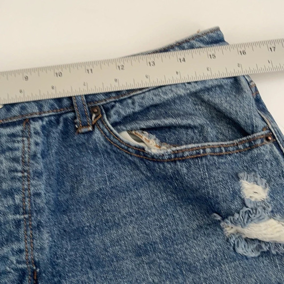 90s Boyfriend Vanilla Star Distressed Super High Rise Jeans sz 13 - Picture 8 of 11